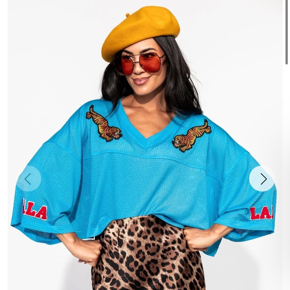 Way To Go Tiger Cropped Jersey - Dressed in Lala L/XL